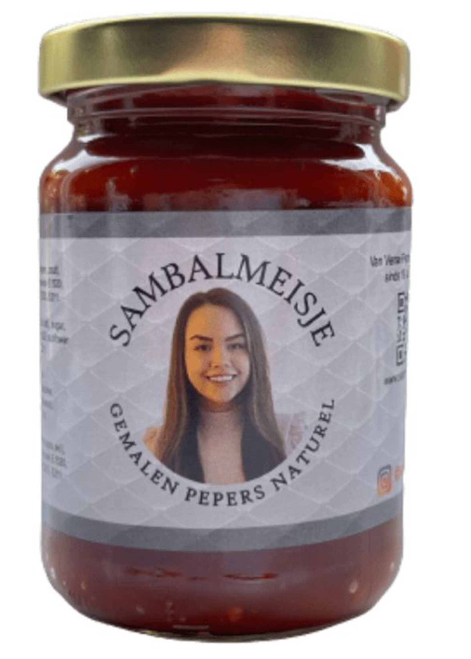 Sambalmeisje Sambal girl Sambal Ground Peppers 200 grams