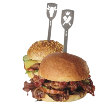 GEFU GEFU Edelstahl Burgerspieße 'Bull & Axe' 2 Stk