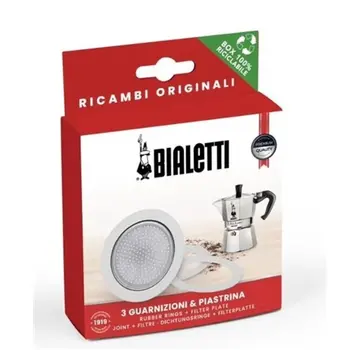 Bialetti Bialetti Filterplaatje + 3 Rubberen Ringen 1 Cup