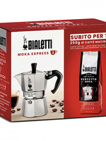 Bialetti Bialetti Moka Express 3 Cup + Free Coffee Classico