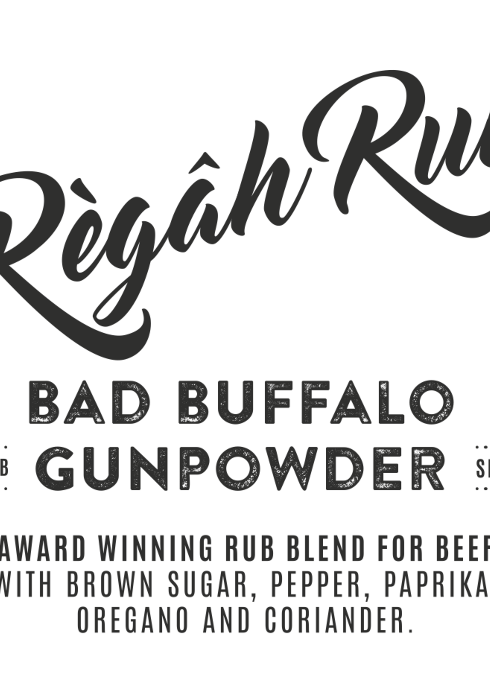 Rokende Regahs Regah Rub Bad Buffalo GunPowder 1000 gram