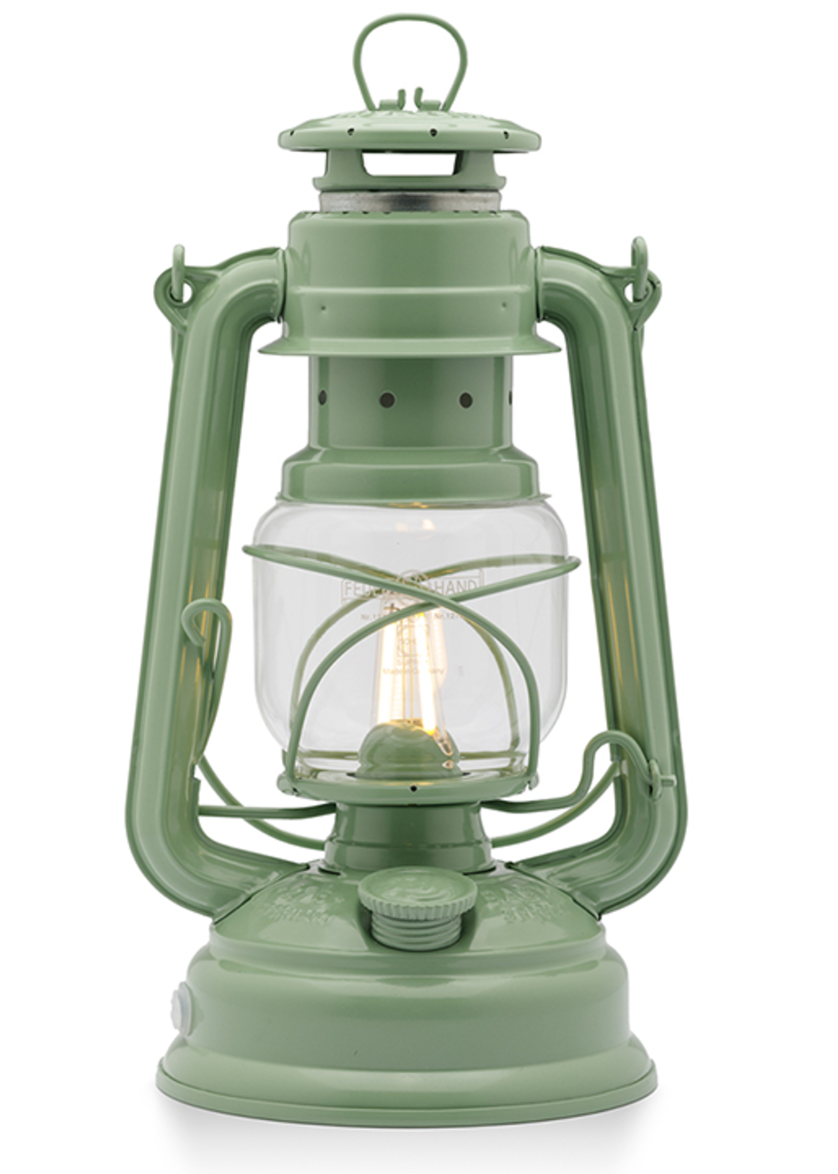 Feuerhand Original Feuerhand Storm lantern Sage Green LED