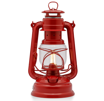 Feuerhand Original Feuerhand Storm Lantern Ruby Red LED