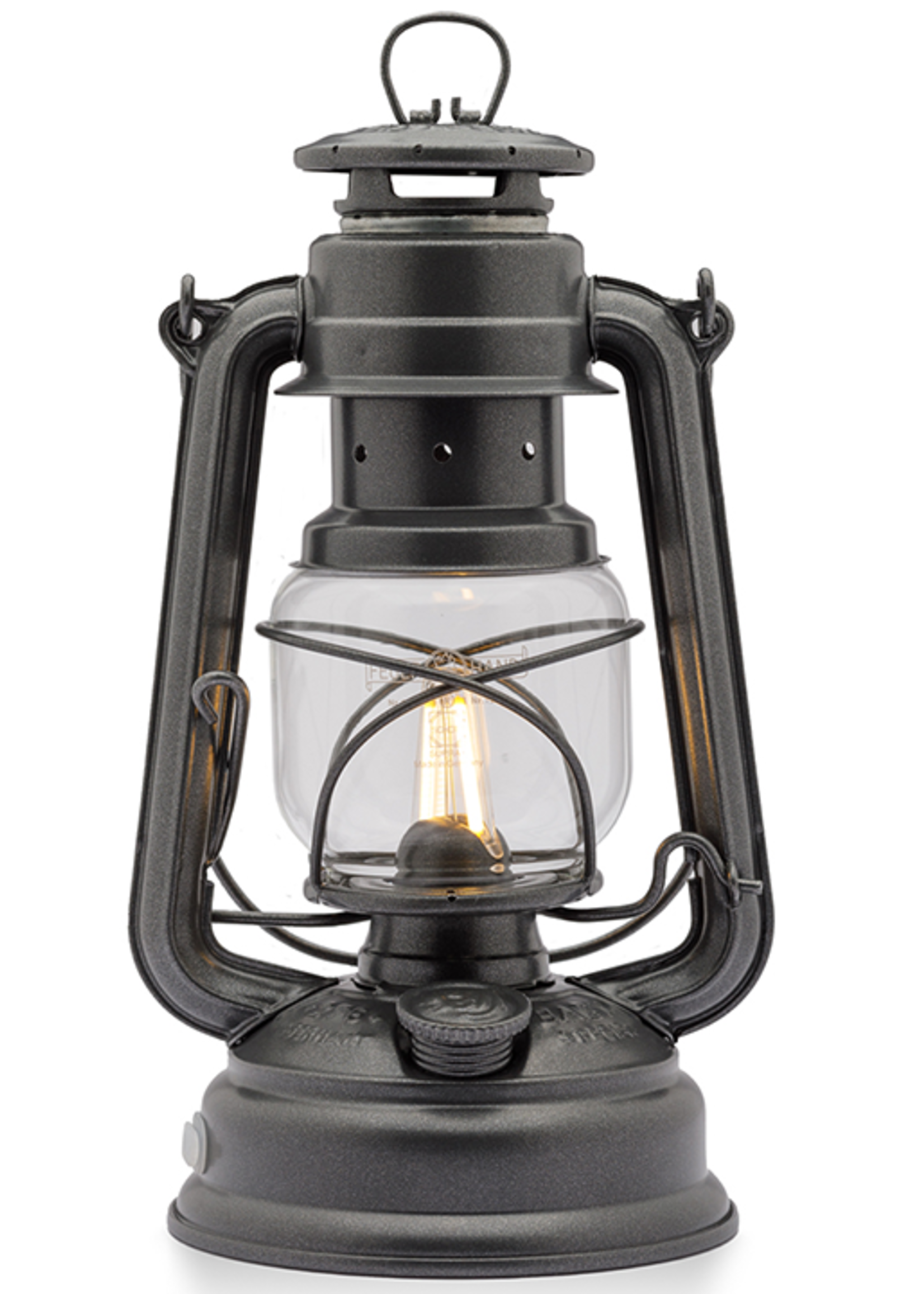 Feuerhand Original Feuerhand Storm lantern Metallic Gray LED