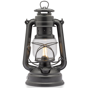 Feuerhand Original Feuerhand Storm lantern Metallic Gray LED