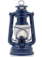 Feuerhand Original Feuerhand Storm Lantern Cobalt Blue LED