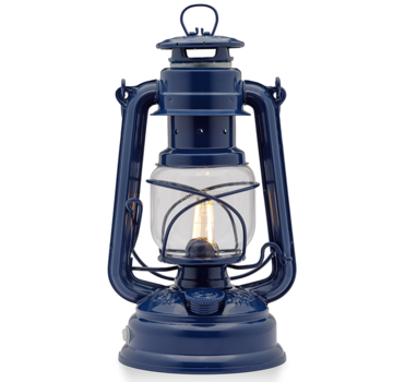 Feuerhand Original Feuerhand Storm Lantern Cobalt Blue LED