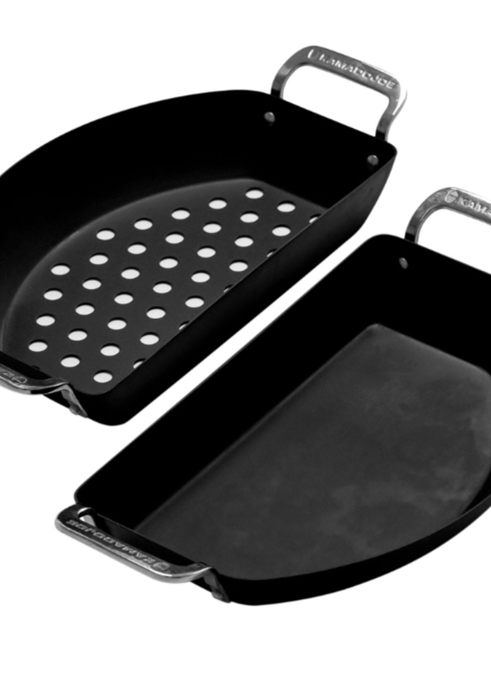 Kamado Joe Kamado Joe Karbon Steel Half Moon Pan Set