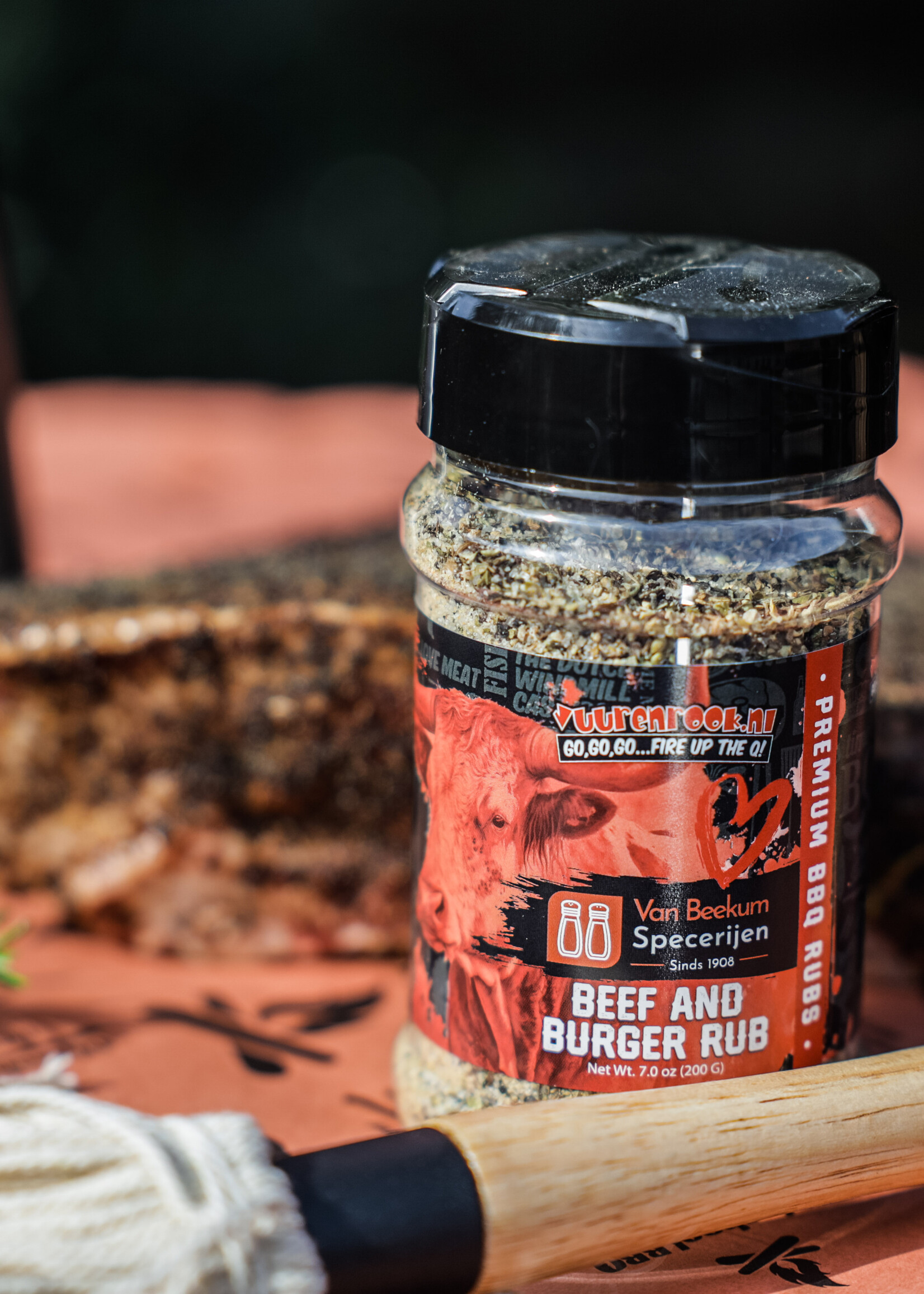 Vuur & Rook Vuur&Rook Beef And Burger Rub 200 Gramm