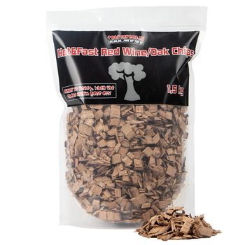 Vuur&Rook Vuur&Rook Hot&Fast Red Wine / Oak Chips 1,5 kg