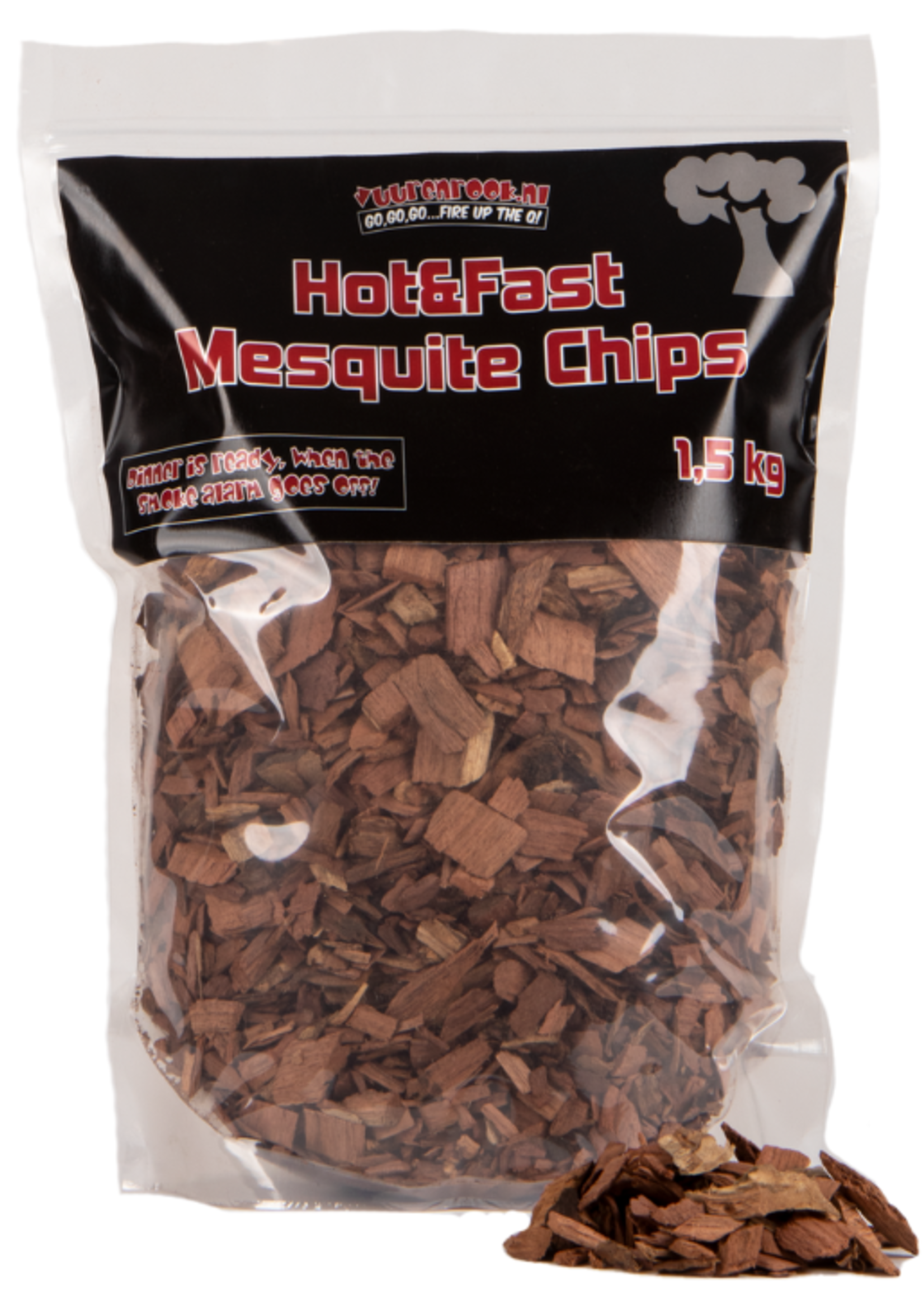 Vuur & Rook Vuur&Rook Hot&Fast Mesquite Chips 1,5 kg