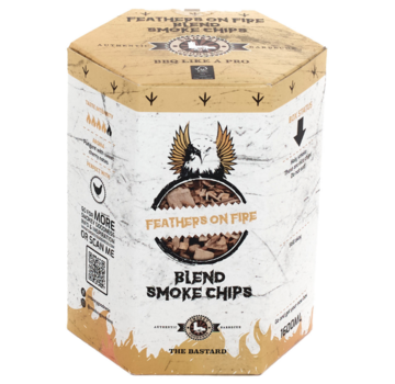 Vuur & Rook Smokey Goodness Feathers on Fire Smoke Chips blend Apple, Cherry, Hickory & Oak 1600 ml