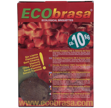 Ecobrasa Ecobrasa Coconut briquettes Cubes 10 kg