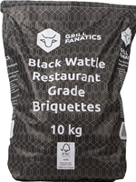 Grill Fanatics Grill Fanatics Black Wattle Restaurant Grade Briketten Pillow Shape 10 kg