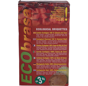 Ecobrasa Ecobrasa Coconut briquettes Cubes 3 kg