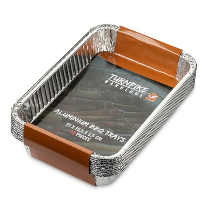 Turnpike BBQ Aluminium Drip Pan 10 stuks Vuur & Rook