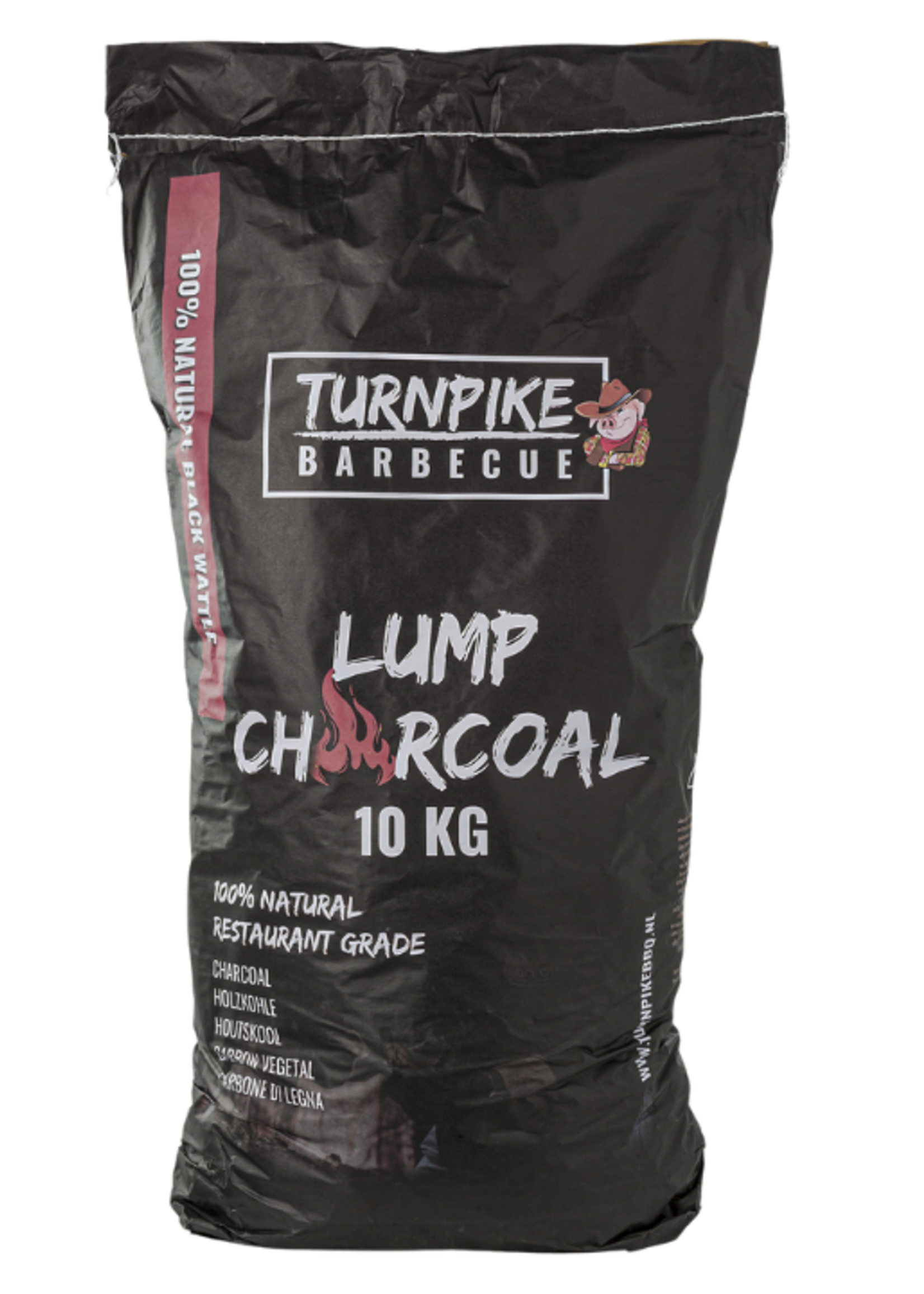 Turnpike Smokers Turnpike BBQ Black Wattle Lump Holzkohle 10 kg