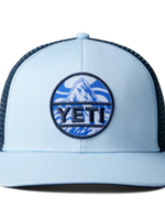 YETI Yeti Truckerspet Met Berg-Badge Licht Blauw