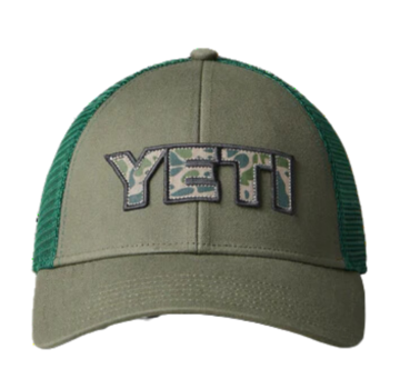 YETI Yeti Trucker Cap mit Tarnabzeichen Oliv