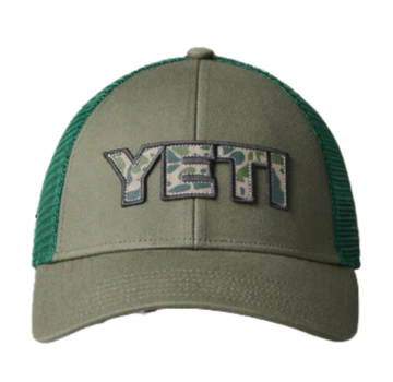 YETI Yeti Truckerspet Met Camouflage Badge Olive