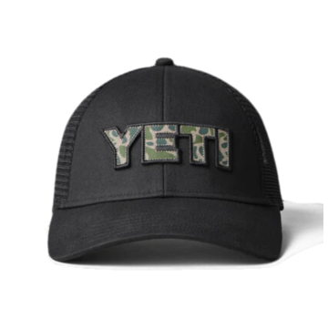 YETI Yeti Trucker Cap With Camouflage Badge Black
