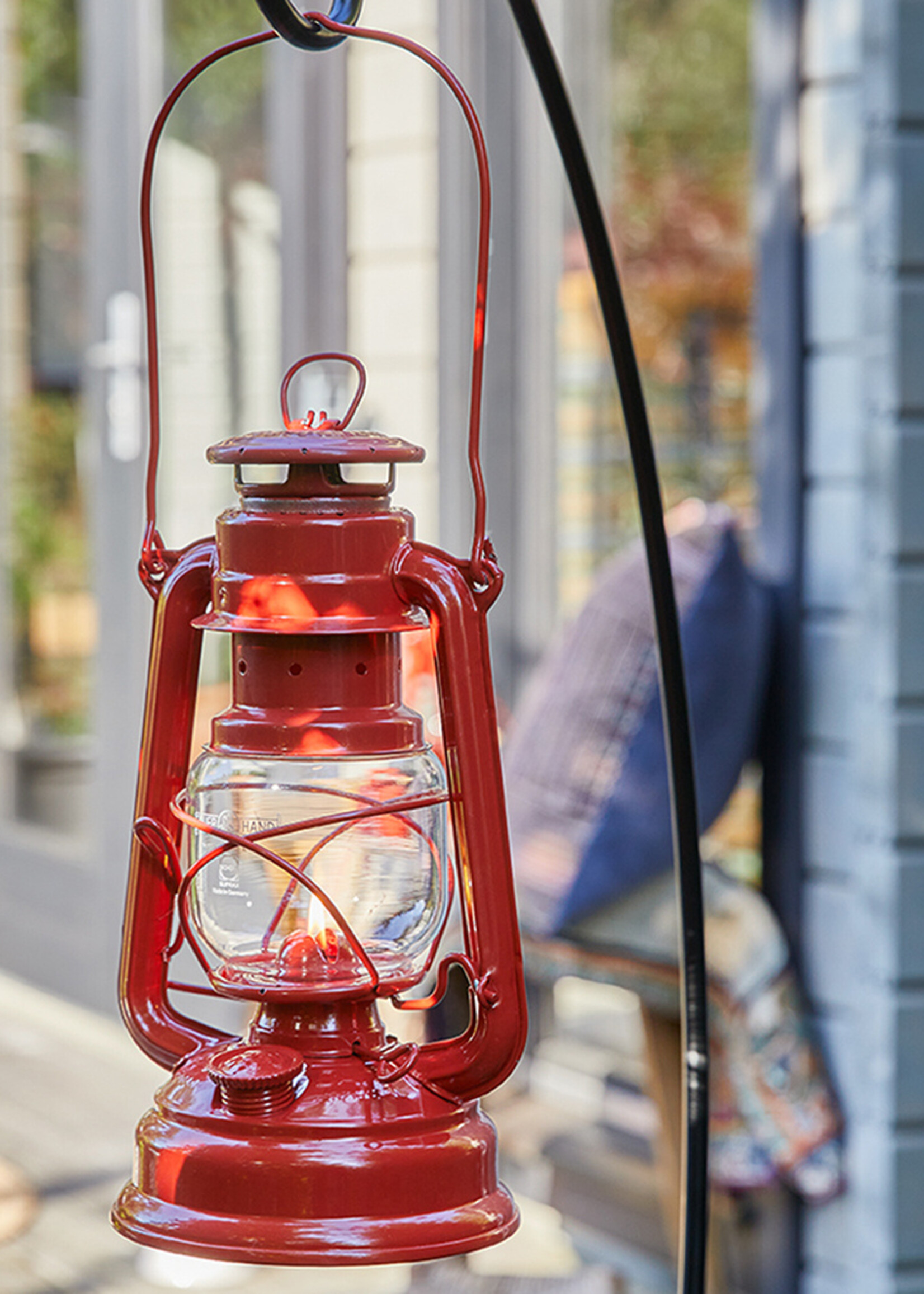 Feuerhand Original Feuerhand Storm Lantern Stone Red