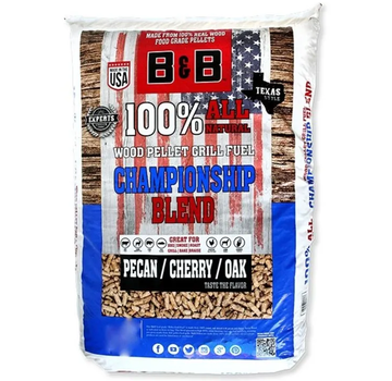 B&B B&B Championship Blend Pecan / Kers / Eik Wood Pellets 9 kg