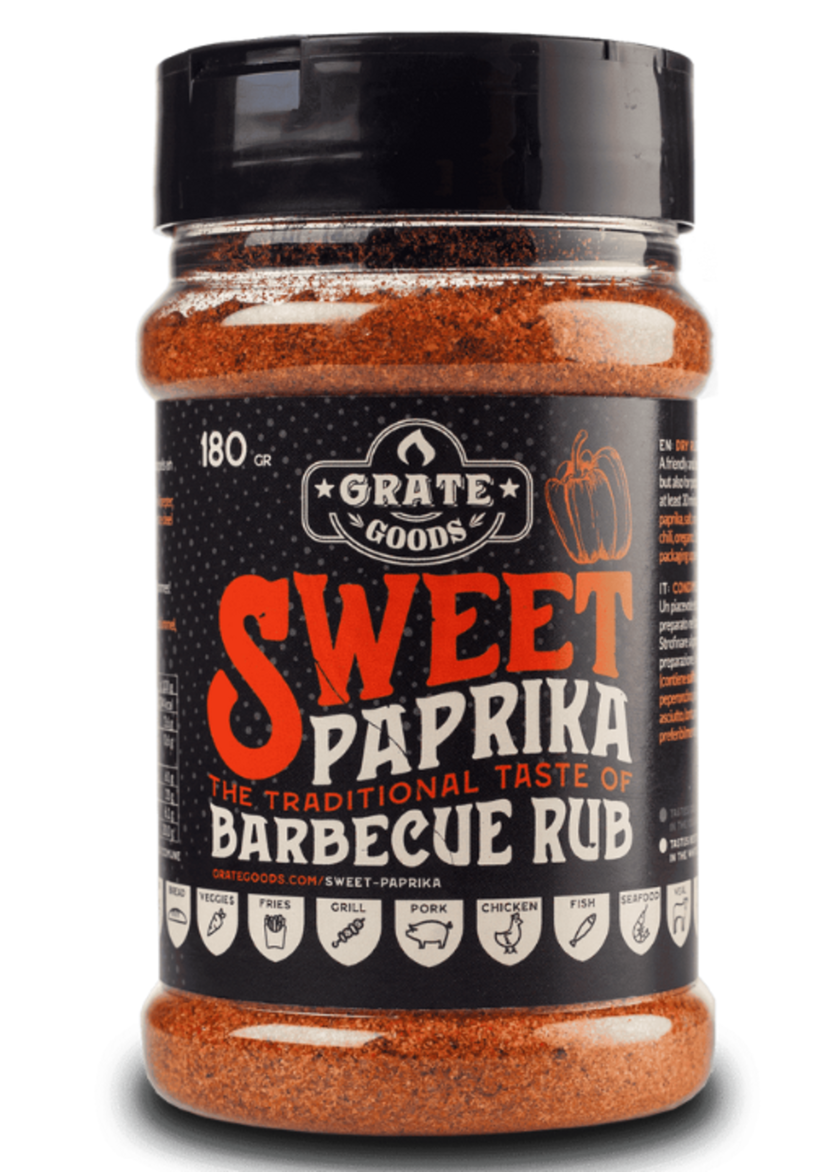 Grate Goods Grate Goods Sweet Paprika BBQ Rub 180 gram