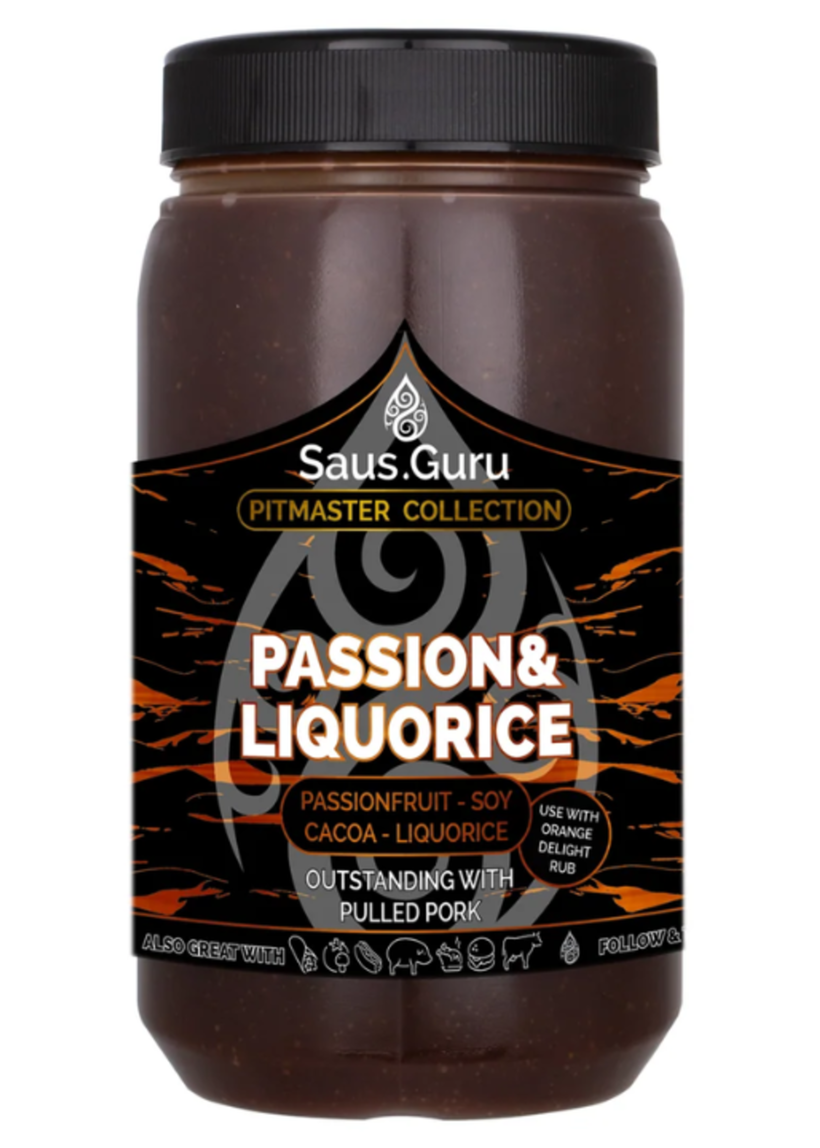 Saus.Guru Sauce.Guru Passion & Liquorice Pitmaster Sauce 1120 ml