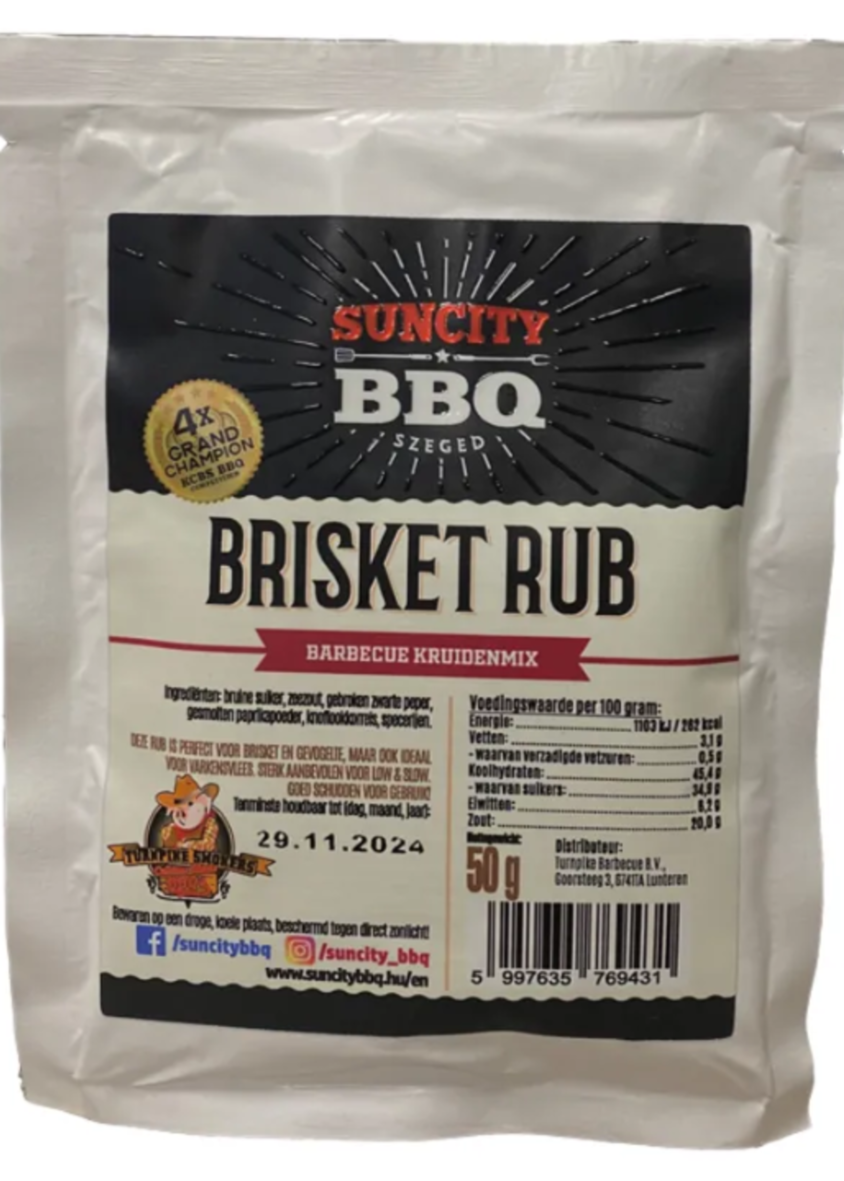 SunCity BBQ SunCity BBQ Brisket Rub 50 gram