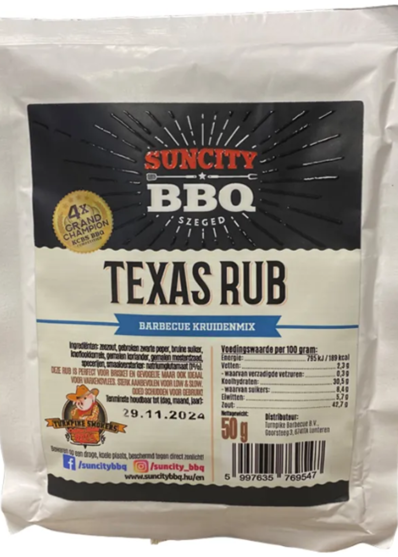 SunCity BBQ SunCity BBQ Texas Rub 50 gram