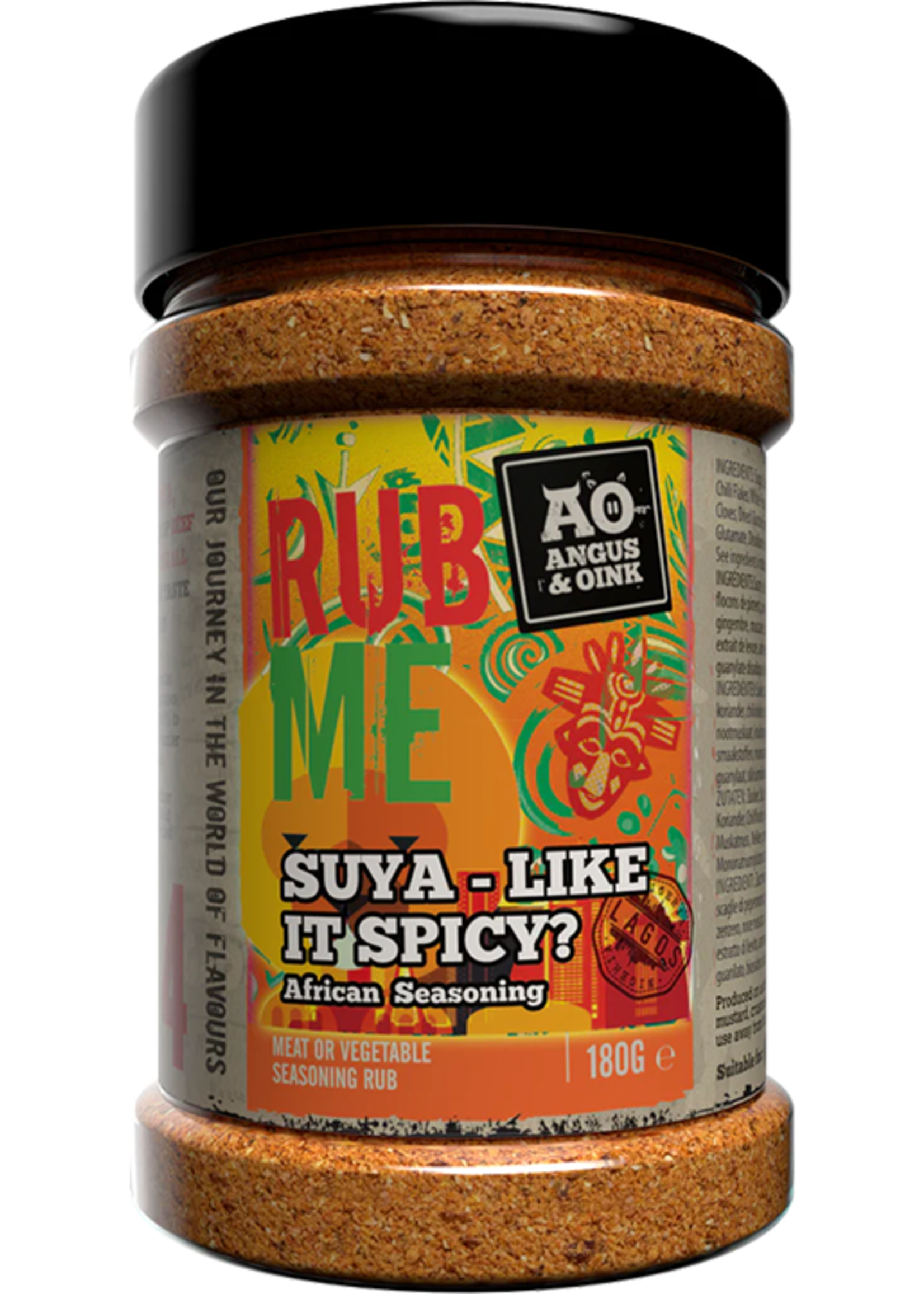 Angus & Oink Angus&Oink (Rub Me) Suya African Seasoning Nut Free 180 gram