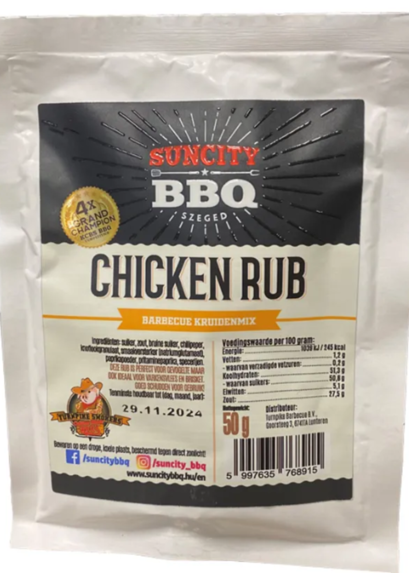 SunCity BBQ SunCity BBQ Chicken Rub 50 Gramm