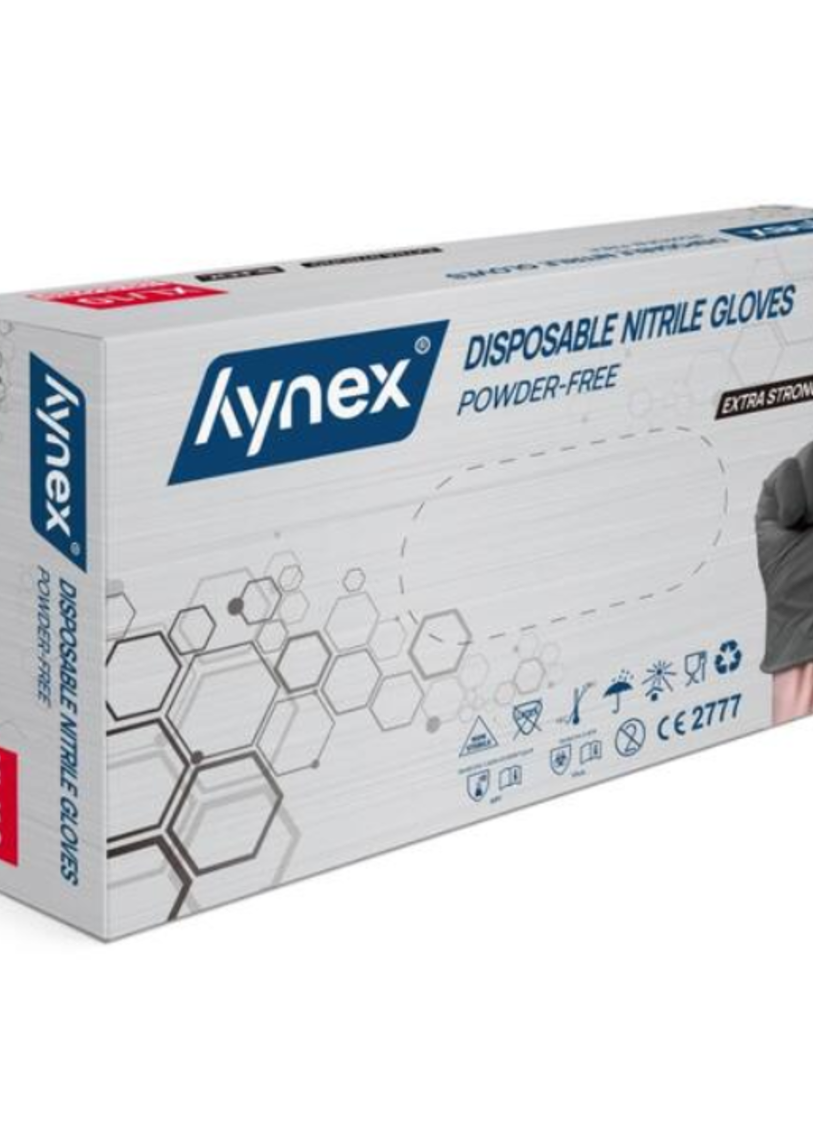 Hynex Hynex Nitril Handschoenen Xtra Strong Zwart 100 stuks XLarge