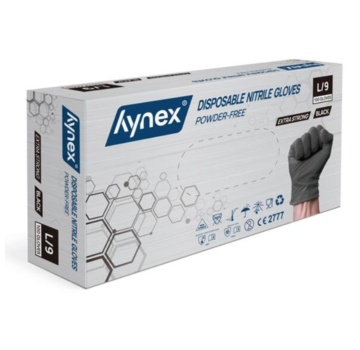 Hynex Hynex Nitrile Gloves Xtra Strong Black 100 pieces Large
