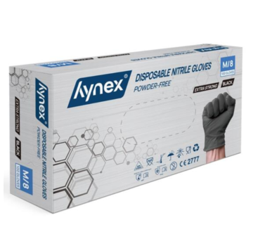 Hynex Hynex Nitrilhandschuhe Xtra Strong Schwarz 100 Stück Medium