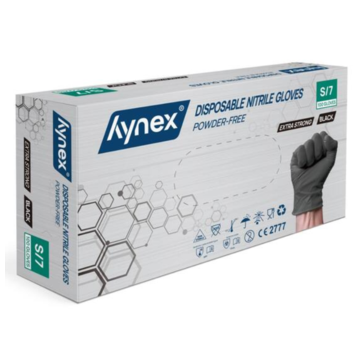 Hynex Hynex Nitrile Gloves Xtra Strong Black 100 pieces Small