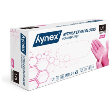 Hynex Hynex Nitrile Gloves Xtra Strong Pink 100 pieces Large