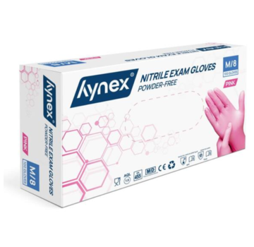 Hynex Hynex Nitril Handschoenen Xtra Strong Roze 100 stuks Medium