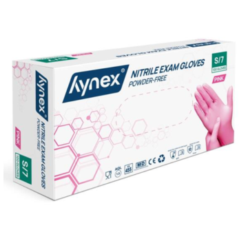 Hynex Hynex Nitrile Gloves Xtra Strong Pink 100 pieces Small