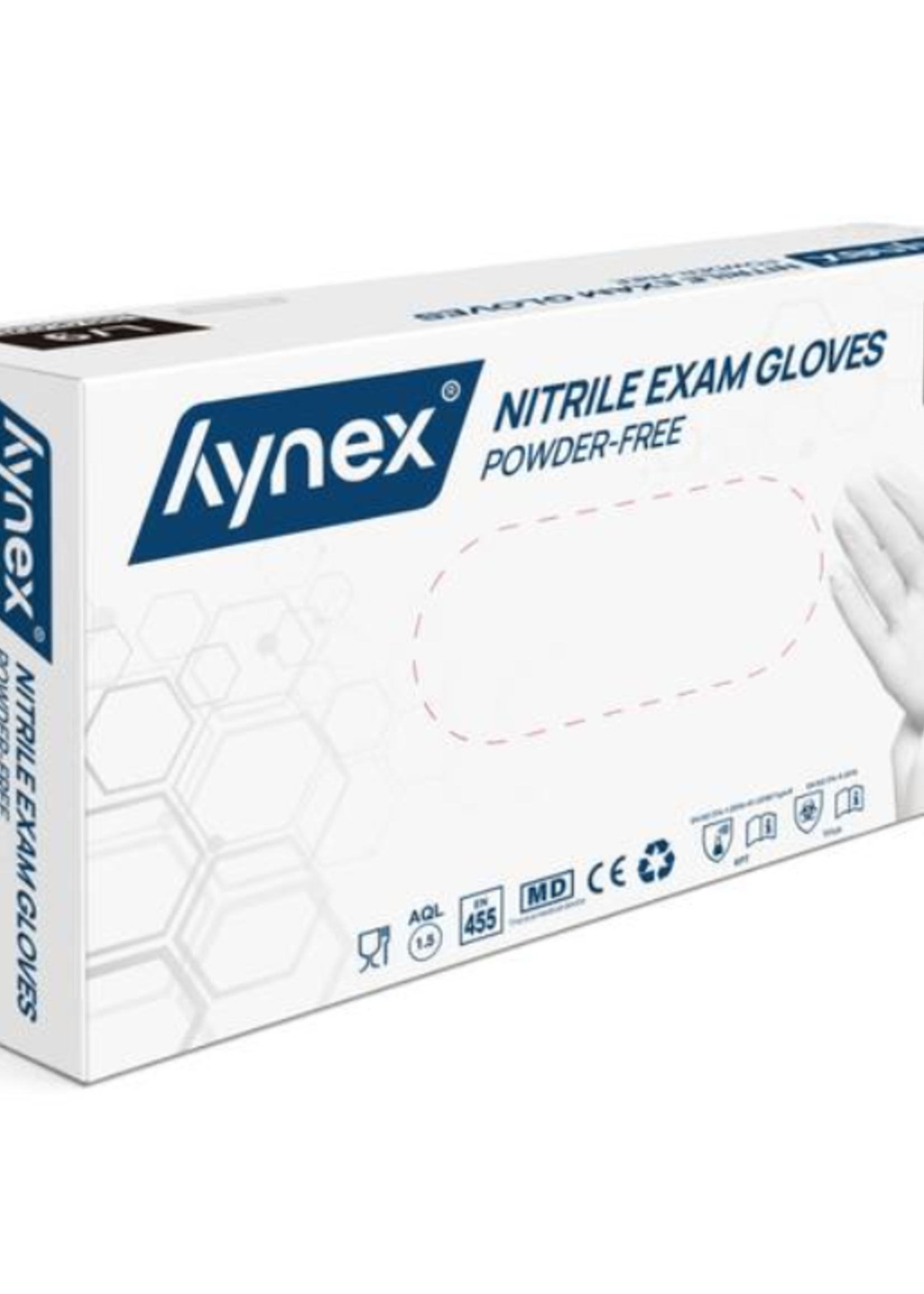 Hynex Hynex Nitrilhandschuhe Xtra Strong Weiß 100 Stück Groß