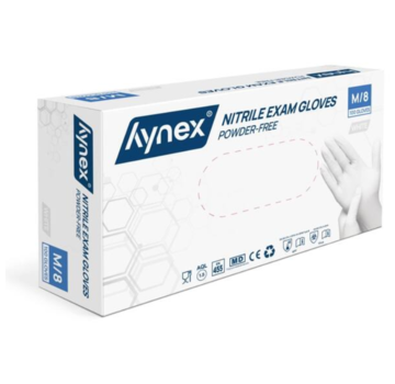 Hynex Hynex Nitrile Gloves Xtra Strong White 100 pieces Medium