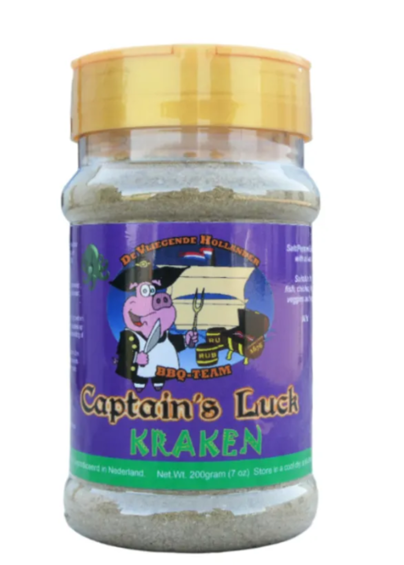 Captain's Luck Captain's Luck Kraken BBQ Rub 200 Gramm