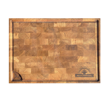 Best Charcoal Bestcharcoal Oak Wooden Cutting Board 60 x 40 x 5 cm