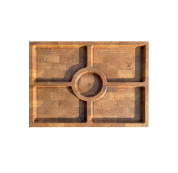 Best Charcoal Bestcharcoal Oak wooden cutting/serving board 40 x 30 x 4 cm