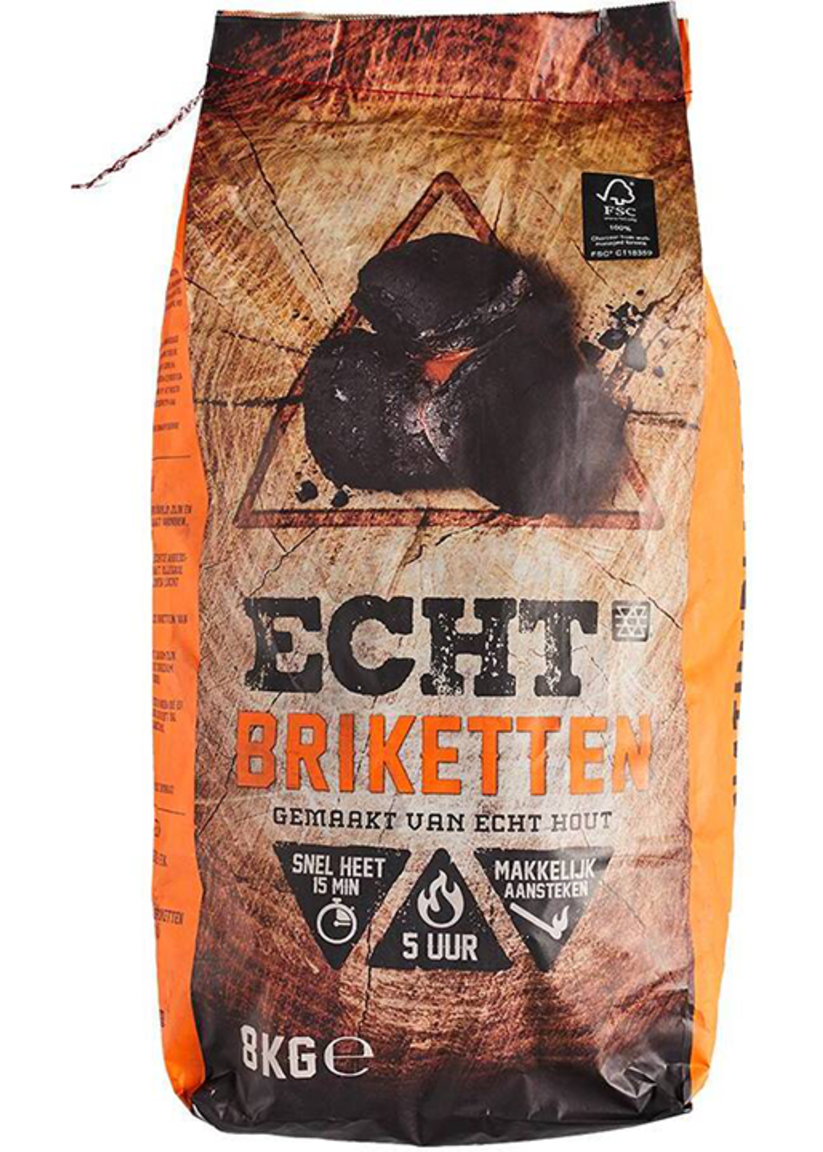 ECHT ECHT FSC Briketten 8 kg