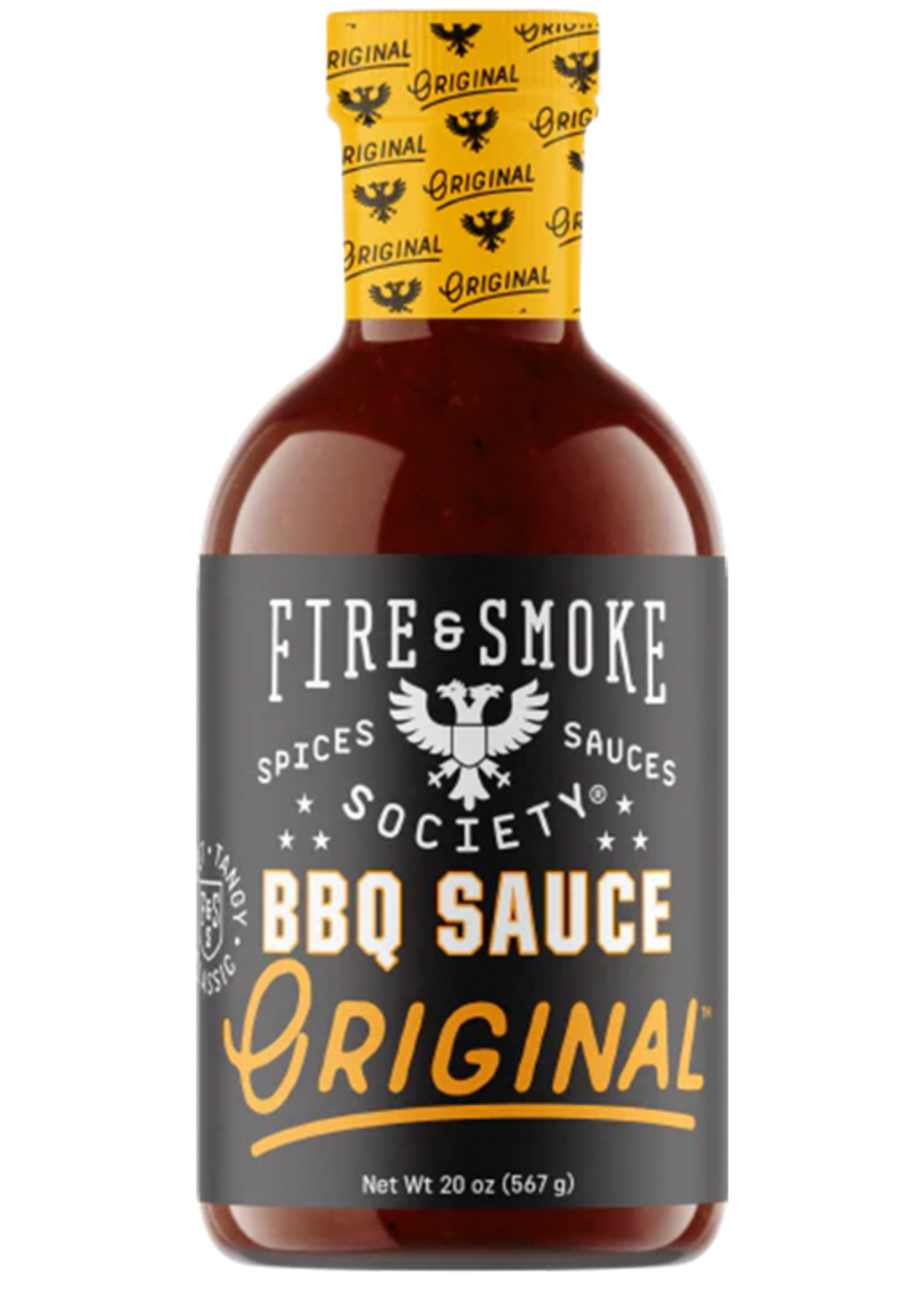 Fire&Smoke Original BBQ Sauce 20 oz Vuur & Rook