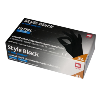 Style Black Style Black Nitrile Gloves 100 pieces XXL Black