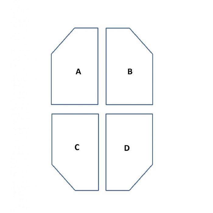 Matrassenfabrikant Tot 90 cm breed traagschuim oplegmatras/topper met 1 schuine zijde