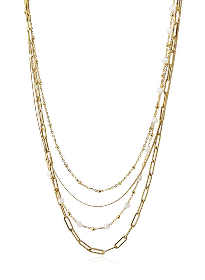 BCO045 Necklace 4 layers chain